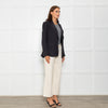 Free People Black Linen Blazer Jacket