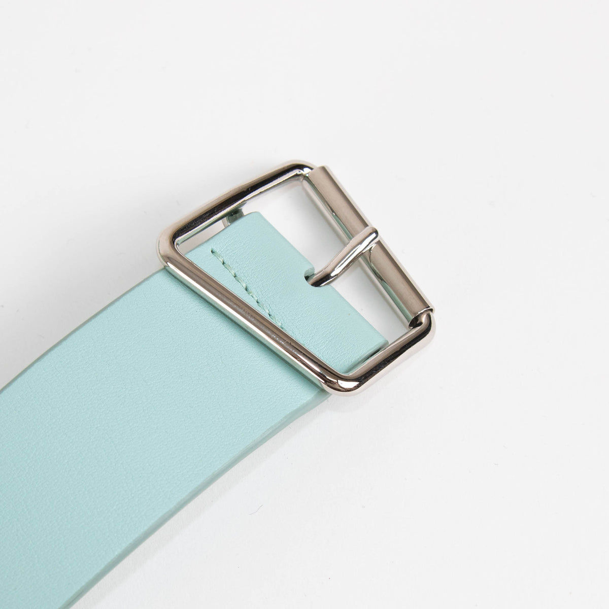 Akris Aqua Leather And Elastic Belt