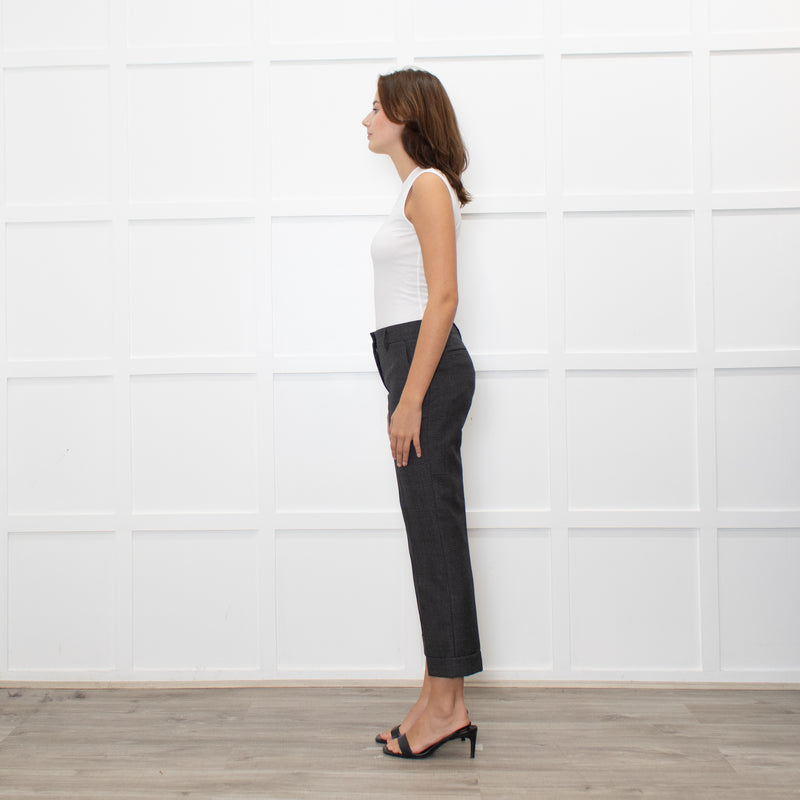 Prada Prince Of Wales Check Trousers With Turnups