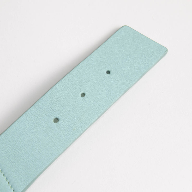 Akris Aqua Leather And Elastic Belt