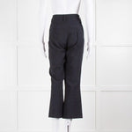 Zadig & Voltaire Navy Black Zebra Print Trousers
