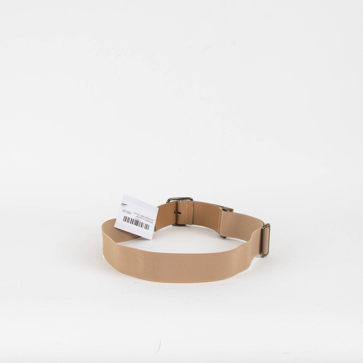 Akris Biscuit Leather And Elastic Belt