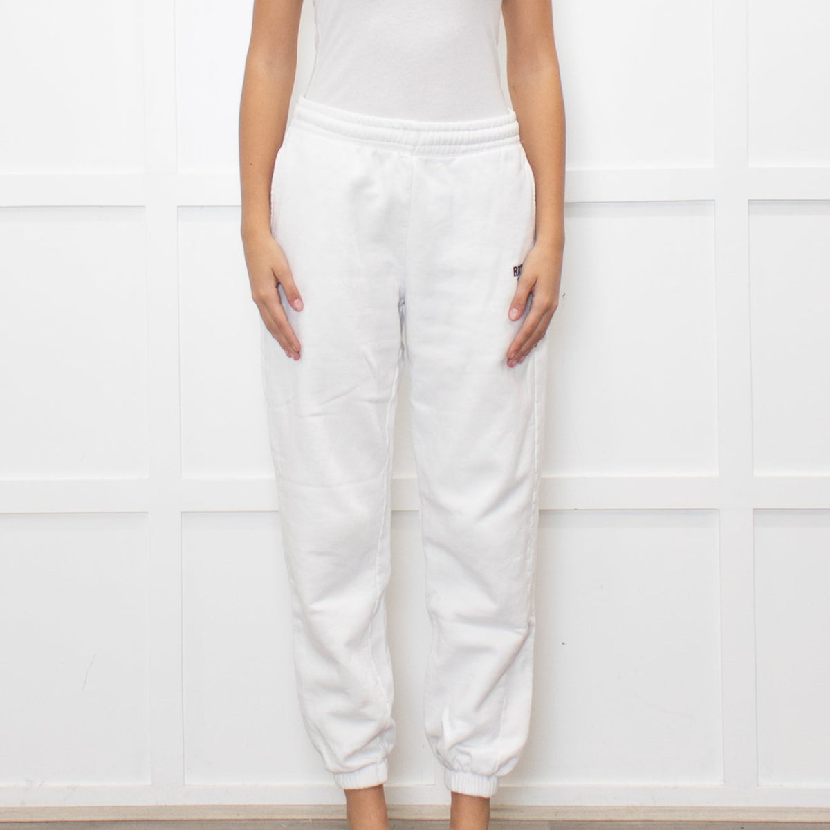 Rotate by Birger Christensen White Logo Joggers