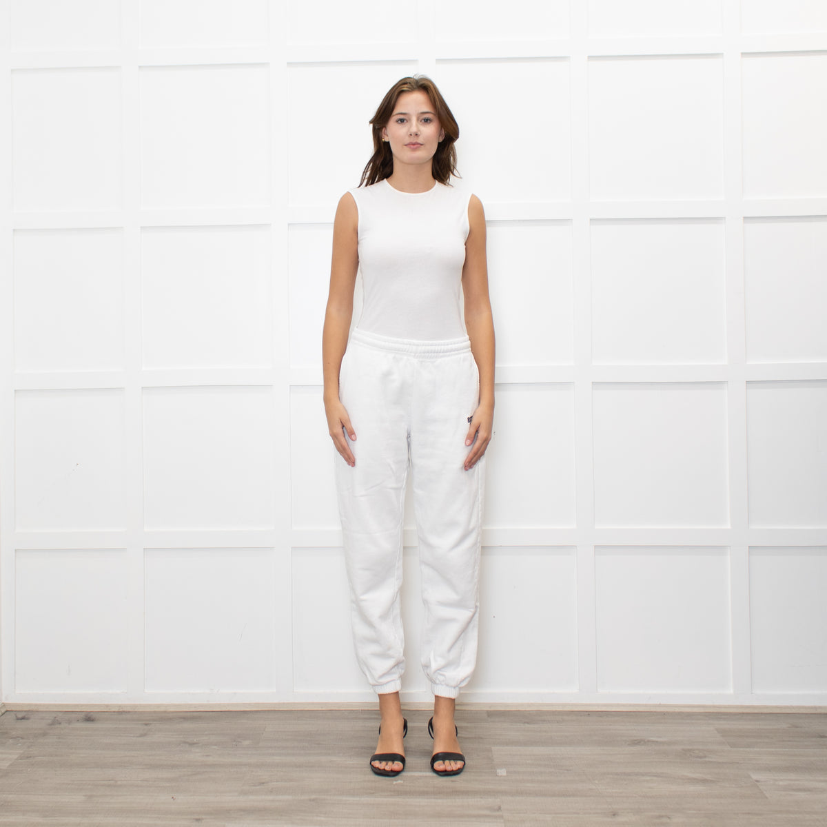 Rotate by Birger Christensen White Logo Joggers