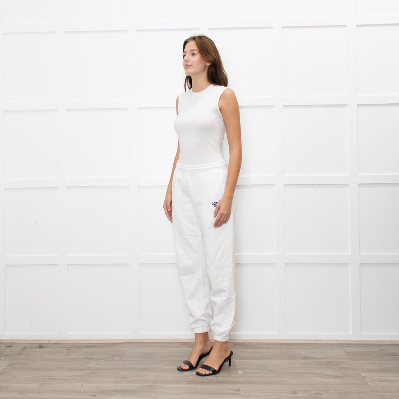 Rotate by Birger Christensen White Logo Joggers