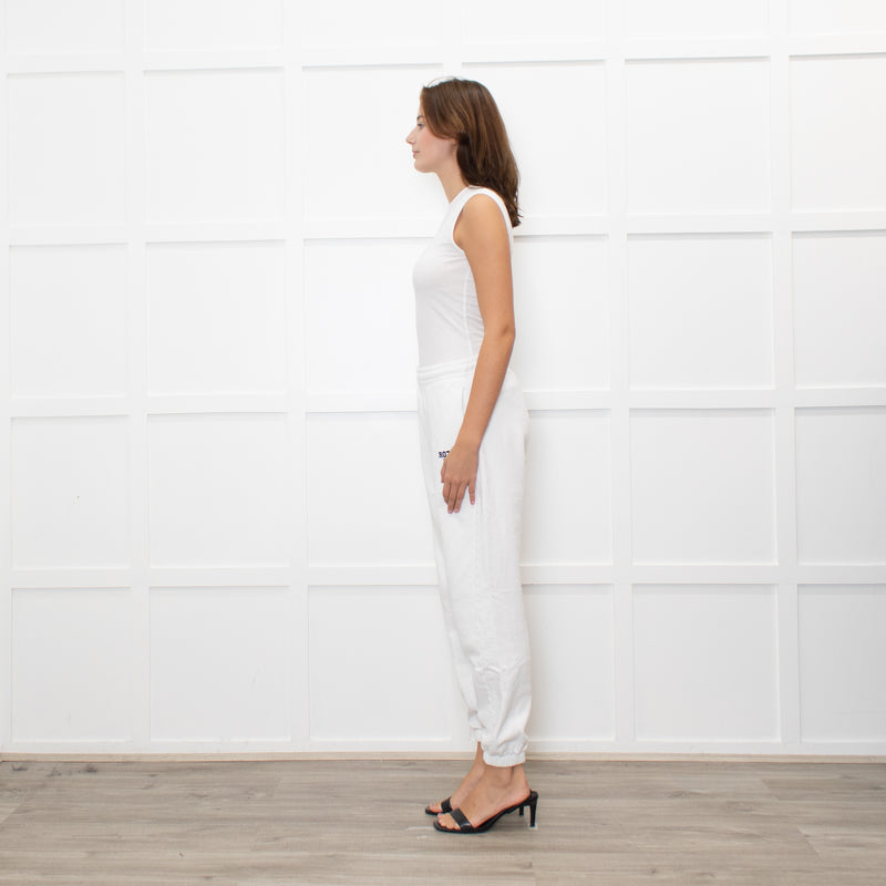 Rotate by Birger Christensen White Logo Joggers