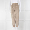 Brunello Cucinelli Beige Corduroy Elasticated Bottom Trousers