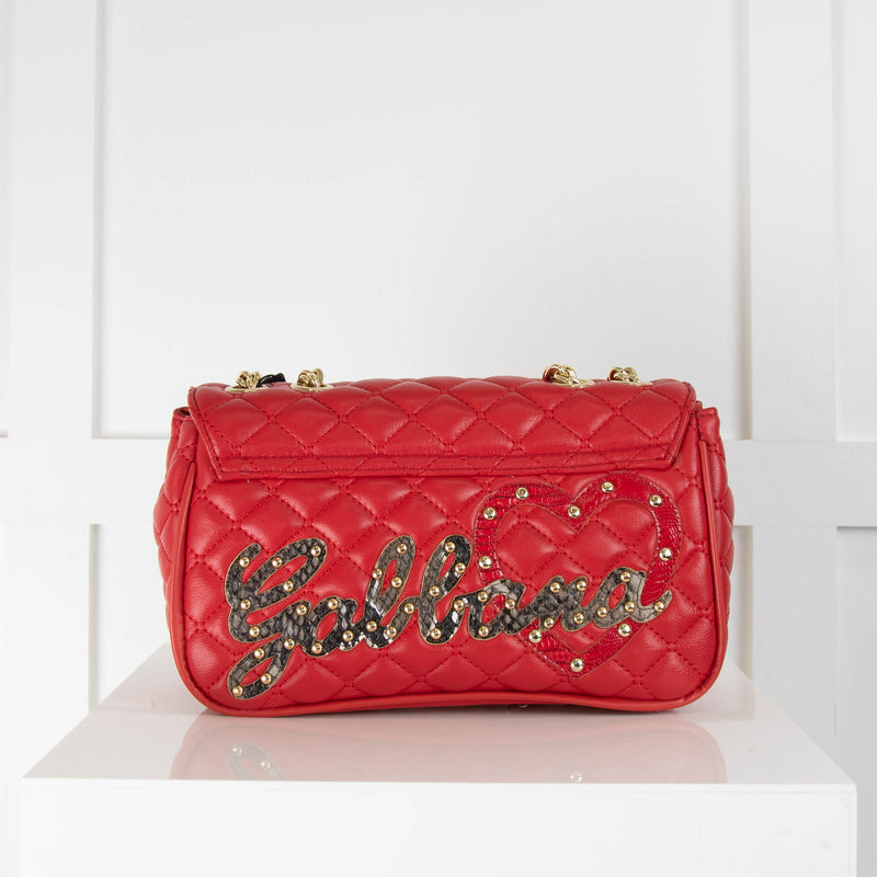 Dolce & Gabbana Red Quilted Lucia Bag