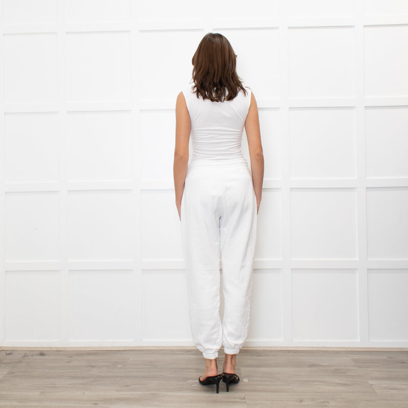 Rotate by Birger Christensen White Logo Joggers