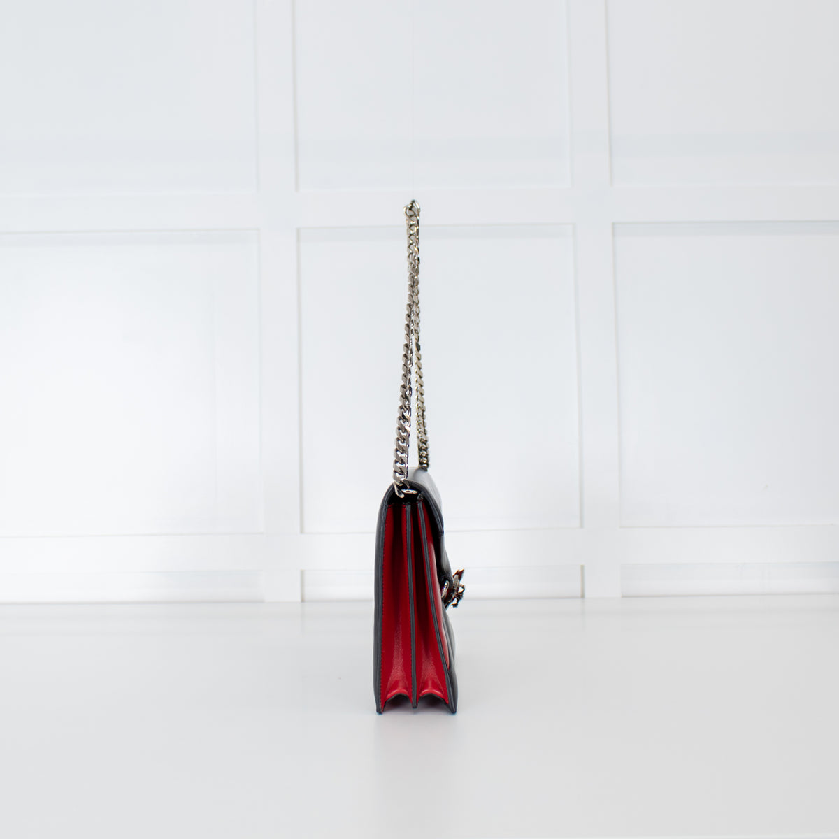 Alexander McQueen Red And Black Spider Pin Bag