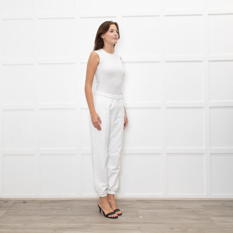Rotate by Birger Christensen White Logo Joggers