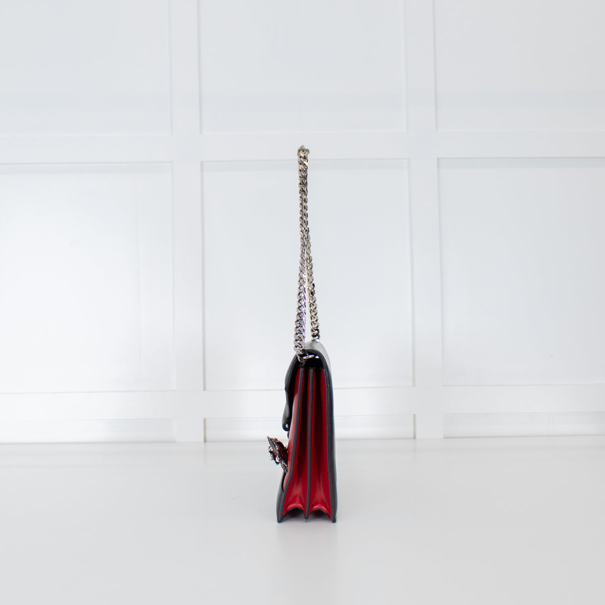 Alexander McQueen Red And Black Spider Pin Bag