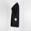 Harris Wharf London Navy Double Breasted Wool Coat