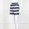 Diane Von Furstenberg Navy White Lace Shorts