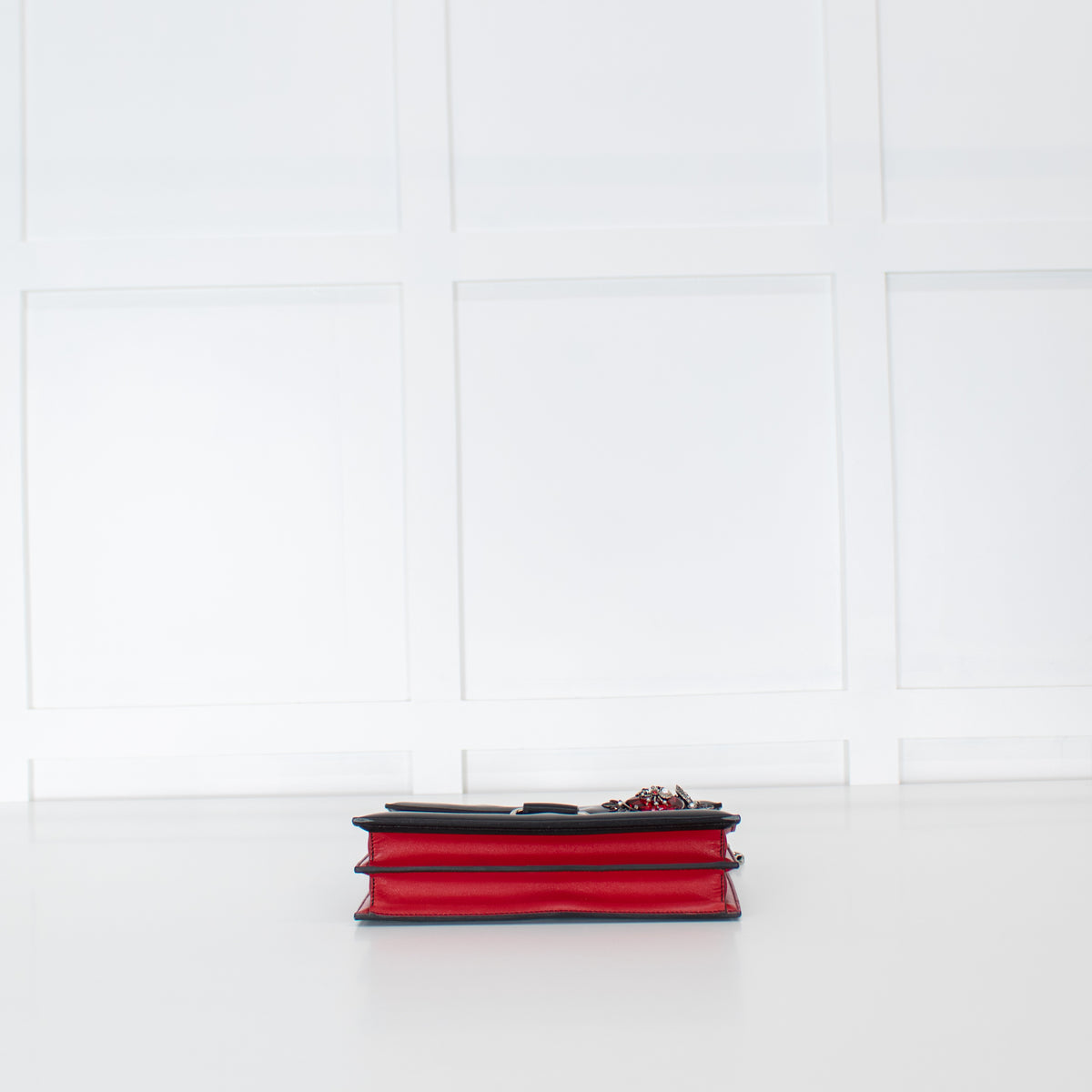 Alexander McQueen Red And Black Spider Pin Bag