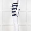 Diane Von Furstenberg Navy White Lace Shorts