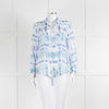 Bella Dahl Blue And White Tie Dye Shirt
