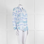 Bella Dahl Blue And White Tie Dye Shirt
