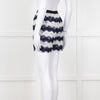 Diane Von Furstenberg Navy White Lace Shorts