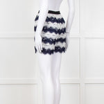 Diane Von Furstenberg Navy White Lace Shorts