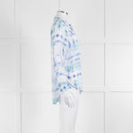 Bella Dahl Blue And White Tie Dye Shirt