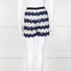 Diane Von Furstenberg Navy White Lace Shorts
