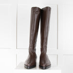 Harvey Nichols Brown Low Western Knee Boots