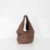 Bottega Veneta Brown Grainy Leather Intrecciato Detail Hobo bag