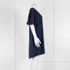Essentiel Antwerp Navy White Dot Knee Length Dress