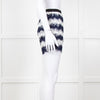 Diane Von Furstenberg Navy White Lace Shorts
