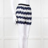 Diane Von Furstenberg Navy White Lace Shorts