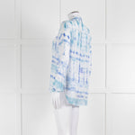 Bella Dahl Blue And White Tie Dye Shirt