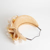 Juliette Boterill Beige Woven Straw Flower Embellished Headband