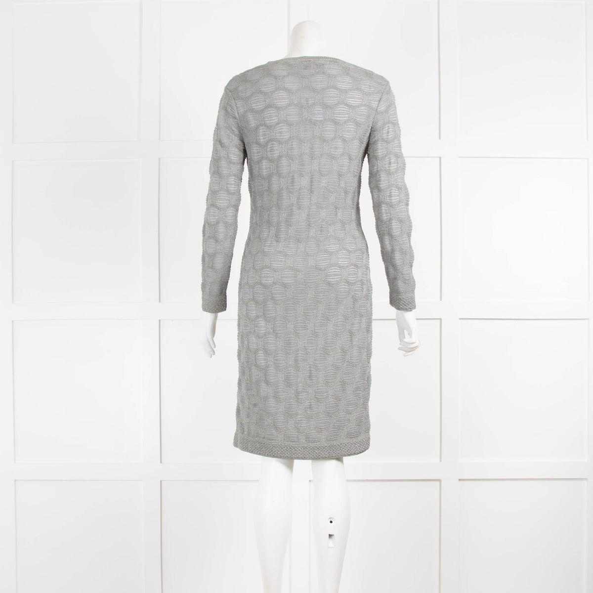 M Missoni Grey with Silver Thread Dress