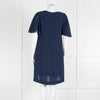 Essentiel Antwerp Navy White Dot Knee Length Dress