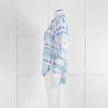 Bella Dahl Blue And White Tie Dye Shirt