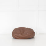 Bottega Veneta Brown Grainy Leather Intrecciato Detail Hobo bag