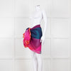 Chanel Pink Orange Purple CC Silk Blend Stole