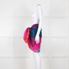 Chanel Pink Orange Purple CC Silk Blend Stole