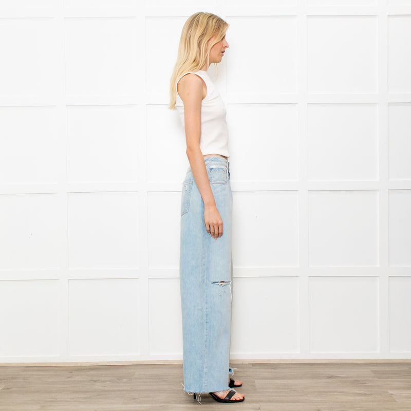 GRLFRND The Liya Boyfriend Jeans With Rip Knee