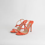 Jimmy Choo Orange Suede Stiletto Heels