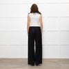 Serena Bute Black Pull On Wide Leg Trousers