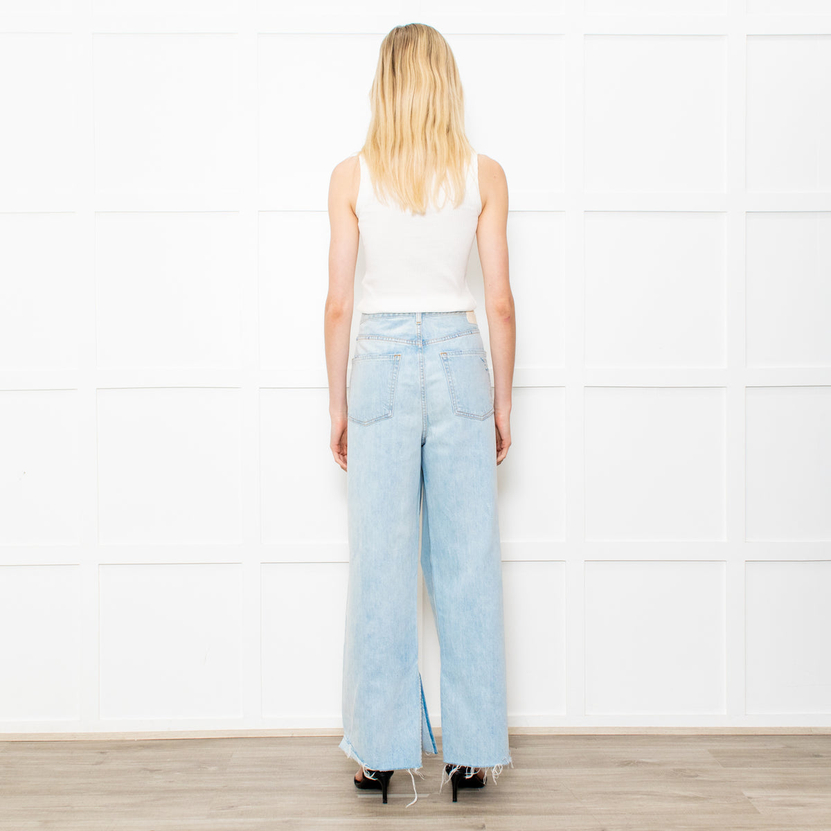 GRLFRND The Liya Boyfriend Jeans With Rip Knee
