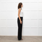 Serena Bute Black Pull On Wide Leg Trousers
