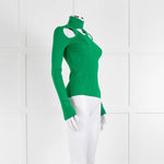 Coperni Green Cross Front Detail Top