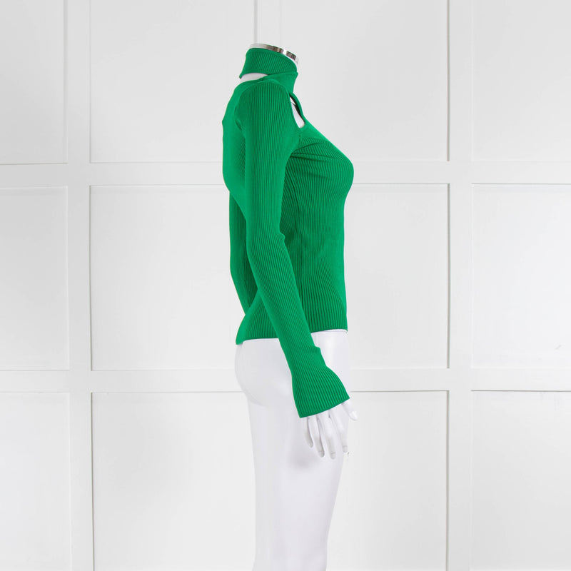 Coperni Green Cross Front Detail Top