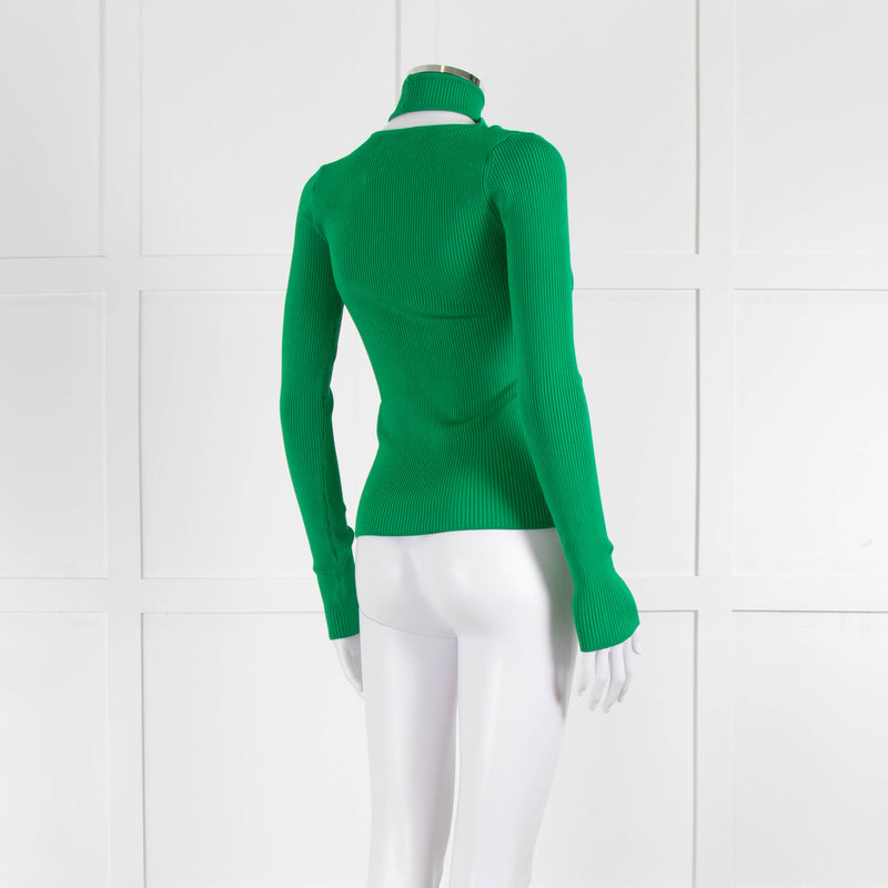 Coperni Green Cross Front Detail Top