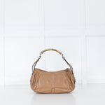 Saint Laurent Beige Mombasa Metal Handle Small Bag