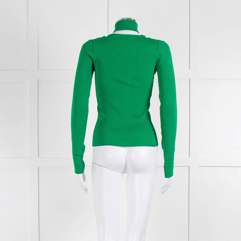 Coperni Green Cross Front Detail Top
