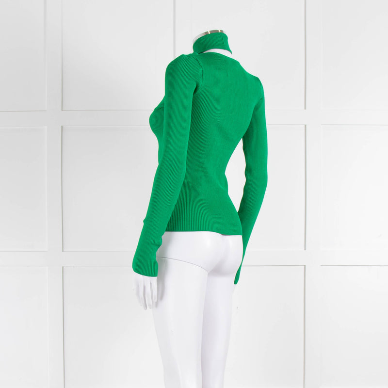 Coperni Green Cross Front Detail Top